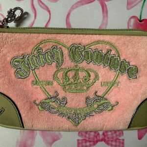 Y2K Vintage Pink and Green Juicy Couture Small Bag